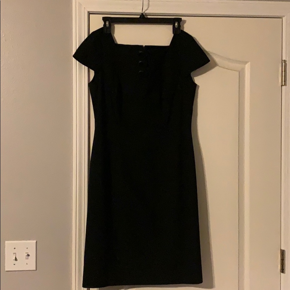 Knee length black dress